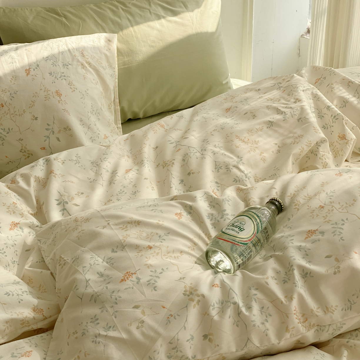 91家纺网 家纺一手货源 找家纺 （总）花海 2025年第一批小清新碎花全棉纯棉四件套40支13372ins博主风学生宿舍印花AA版纯色床单