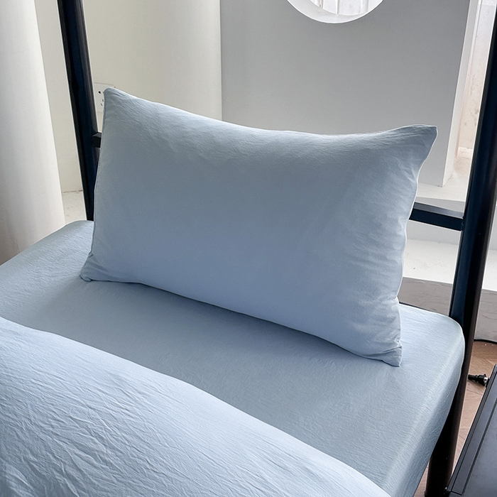 91家纺网 家纺一手货源 找家纺 （总）南通菲度家纺 2025新款超柔皱皱水洗棉学生宿舍四件套