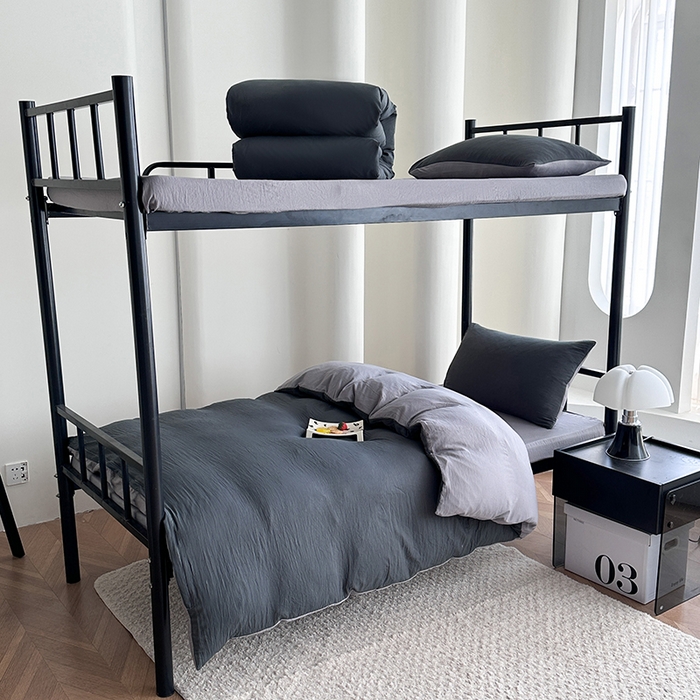 91家纺网 家纺一手货源 找家纺 （总）南通菲度家纺 2025新款超柔皱皱水洗棉学生宿舍四件套