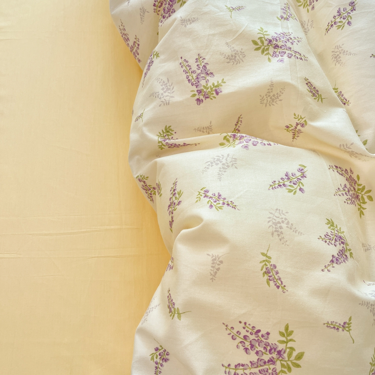 91家纺网 家纺一手货源 找家纺 （总）花海 2025年第二批小清新碎花全棉纯棉四件套40支13372ins博主风学生宿舍印花AA版纯色床单