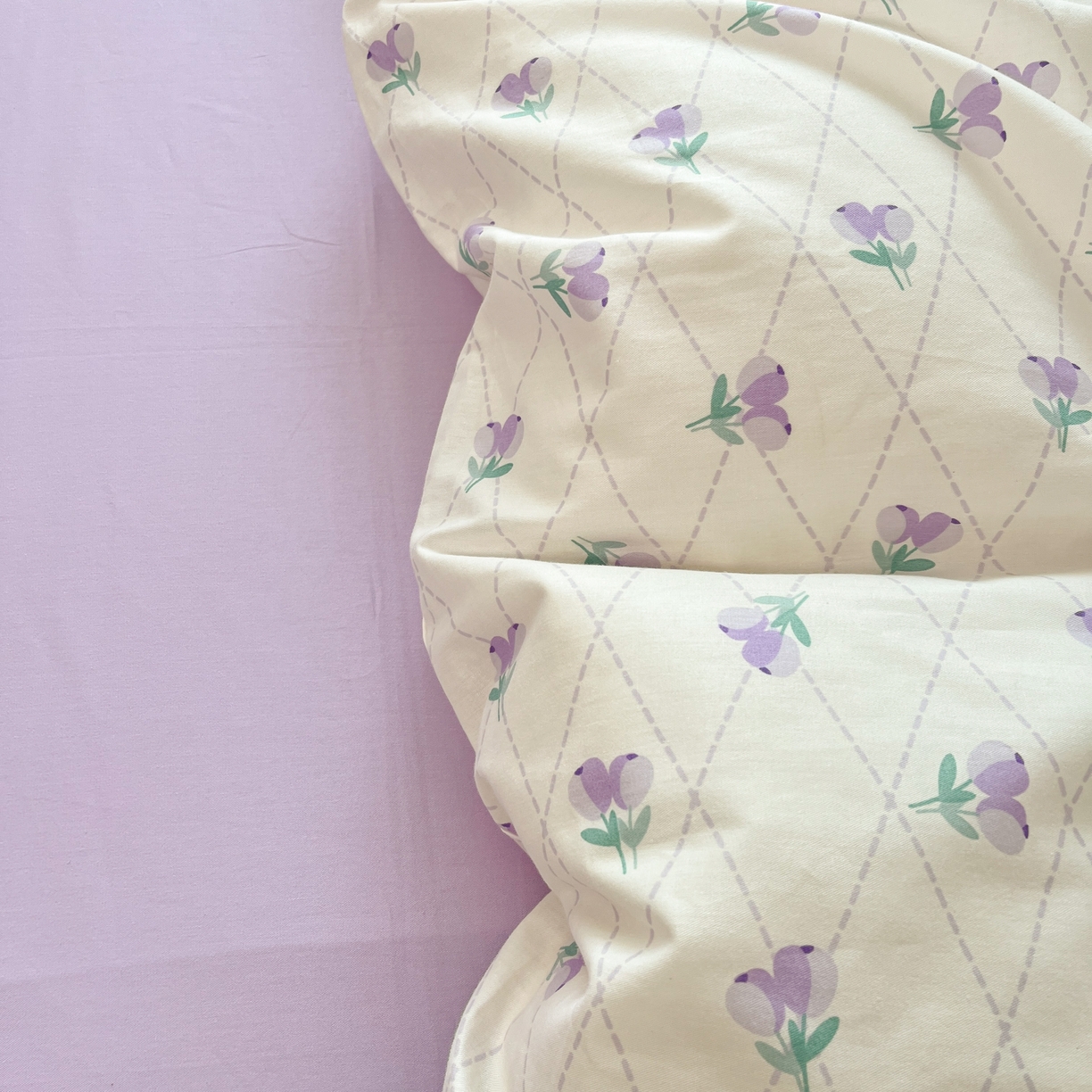 91家纺网 家纺一手货源 找家纺 （总）花海 2025年第一批小清新碎花全棉纯棉四件套40支13372ins博主风学生宿舍印花AA版纯色床单