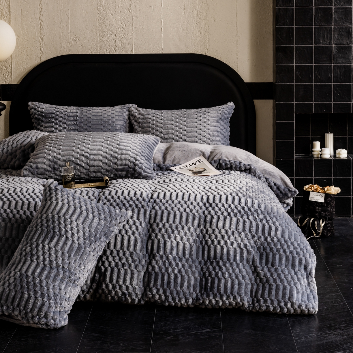 91家纺网 家纺一手货源 找家纺 （总）潮邦创意家居 2025新款冬季提花奶芙绒牛奶绒四件套-暖绒奶芙系列