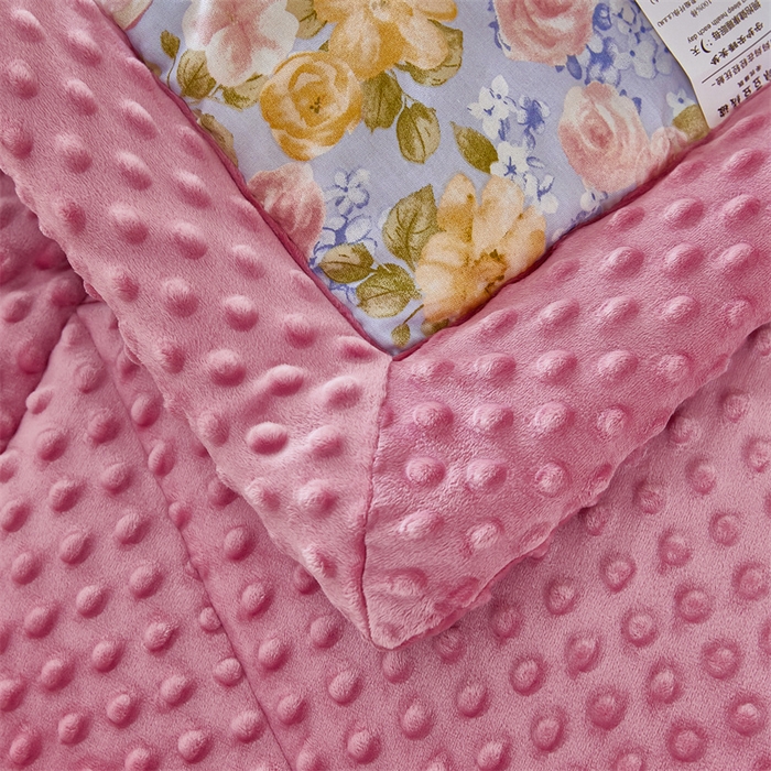 91家纺网 家纺一手货源 找家纺 黛妮雅2025新款全棉豆豆绒春秋被学生单双人被子被芯冬被（提供买家秀）曼塔香