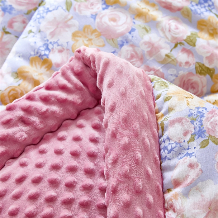 91家纺网 家纺一手货源 找家纺 黛妮雅2025新款全棉豆豆绒春秋被学生单双人被子被芯冬被（提供买家秀）曼塔香