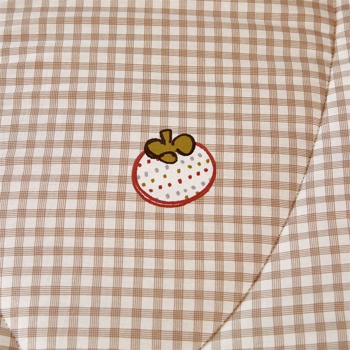 91家纺网 家纺一手货源 找家纺 黛妮雅2025新款全棉豆豆绒春秋被学生单双人被子被芯冬被（提供买家秀）格纹草莓咖