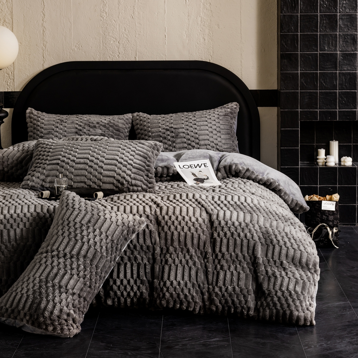 91家纺网 家纺一手货源 找家纺 （总）潮邦创意家居 2025新款冬季提花奶芙绒牛奶绒四件套-暖绒奶芙系列