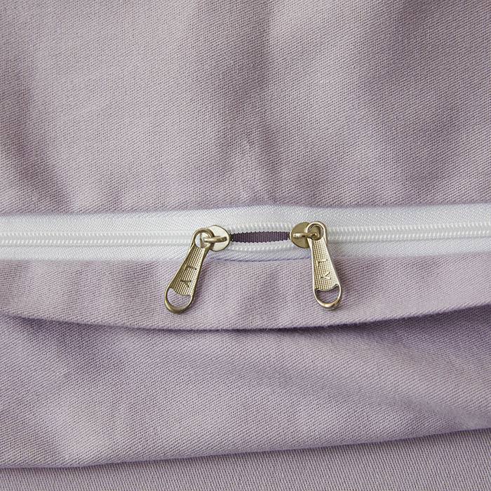 91家纺网 家纺一手货源 找家纺 莱茵家居 2025新款全棉三层纱厚织提花磨毛四件套 漫叙-鸢紫