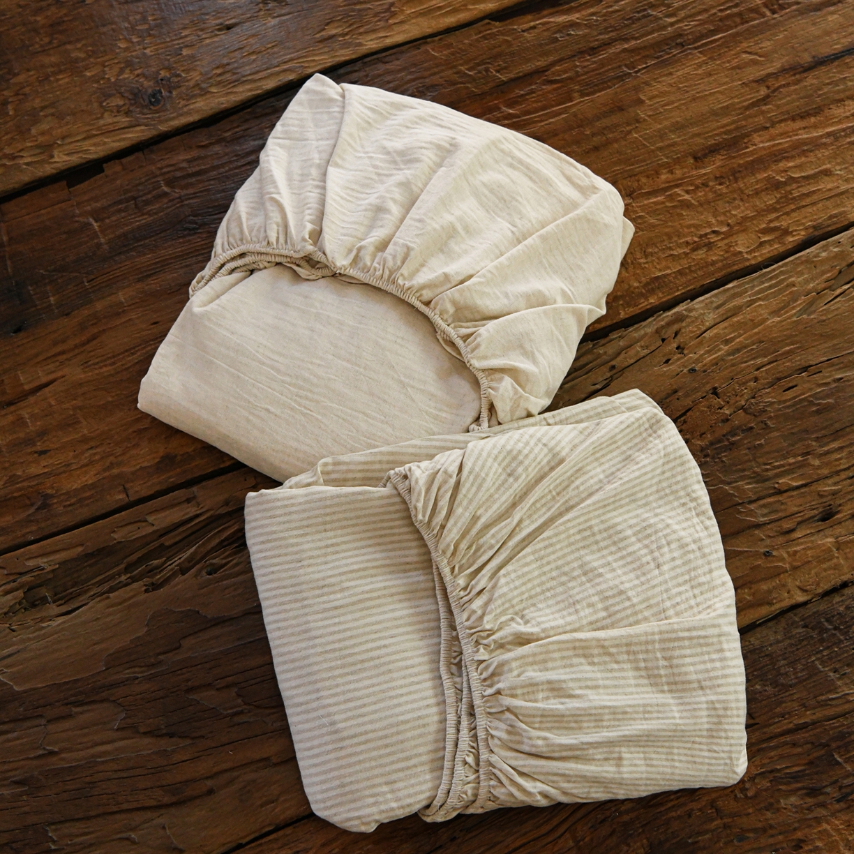 91家纺网 家纺一手货源 找家纺 例外 2025新款A类色织亚麻提花水洗棉单品-亚麻不染系列 亚麻条纹