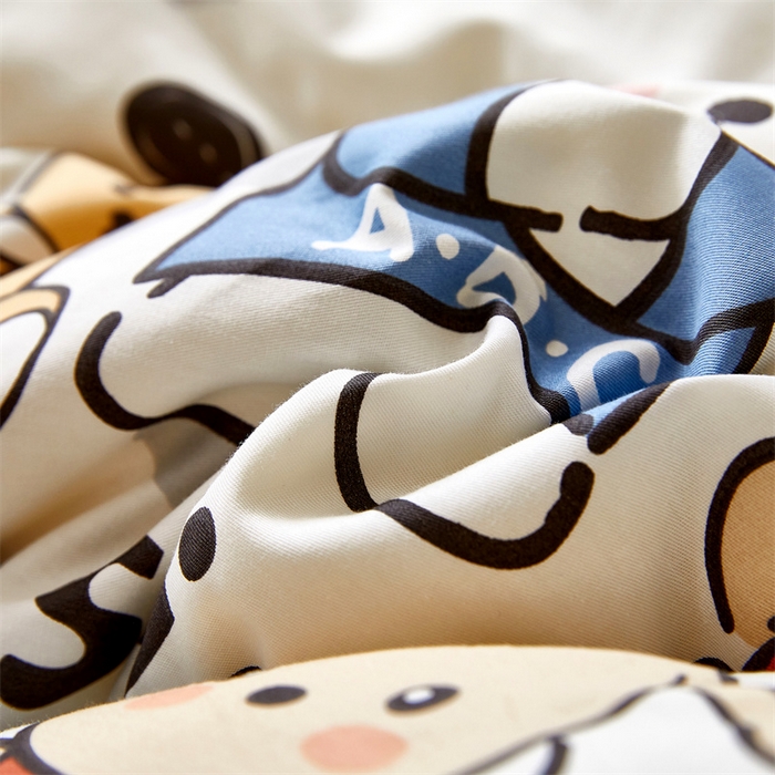 91家纺网 家纺一手货源 找家纺 黛妮雅2025新款全棉豆豆绒春秋被学生单双人被子被芯冬被（提供买家秀）萌嘟嘟