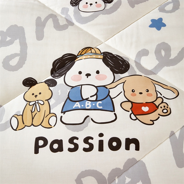 91家纺网 家纺一手货源 找家纺 黛妮雅2025新款全棉豆豆绒春秋被学生单双人被子被芯冬被（提供买家秀）萌嘟嘟