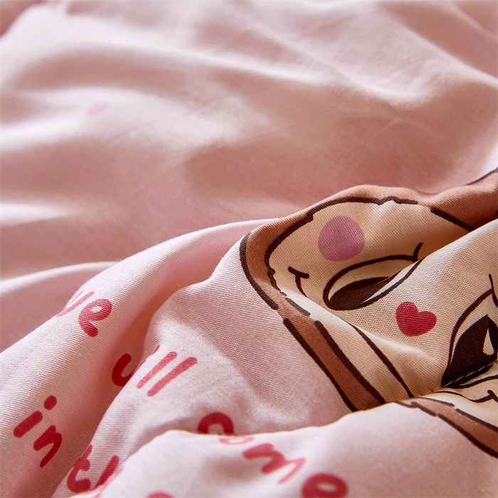 91家纺网 家纺一手货源 找家纺 黛妮雅2025新款全棉豆豆绒春秋被学生单双人被子被芯冬被（提供买家秀）拉布布