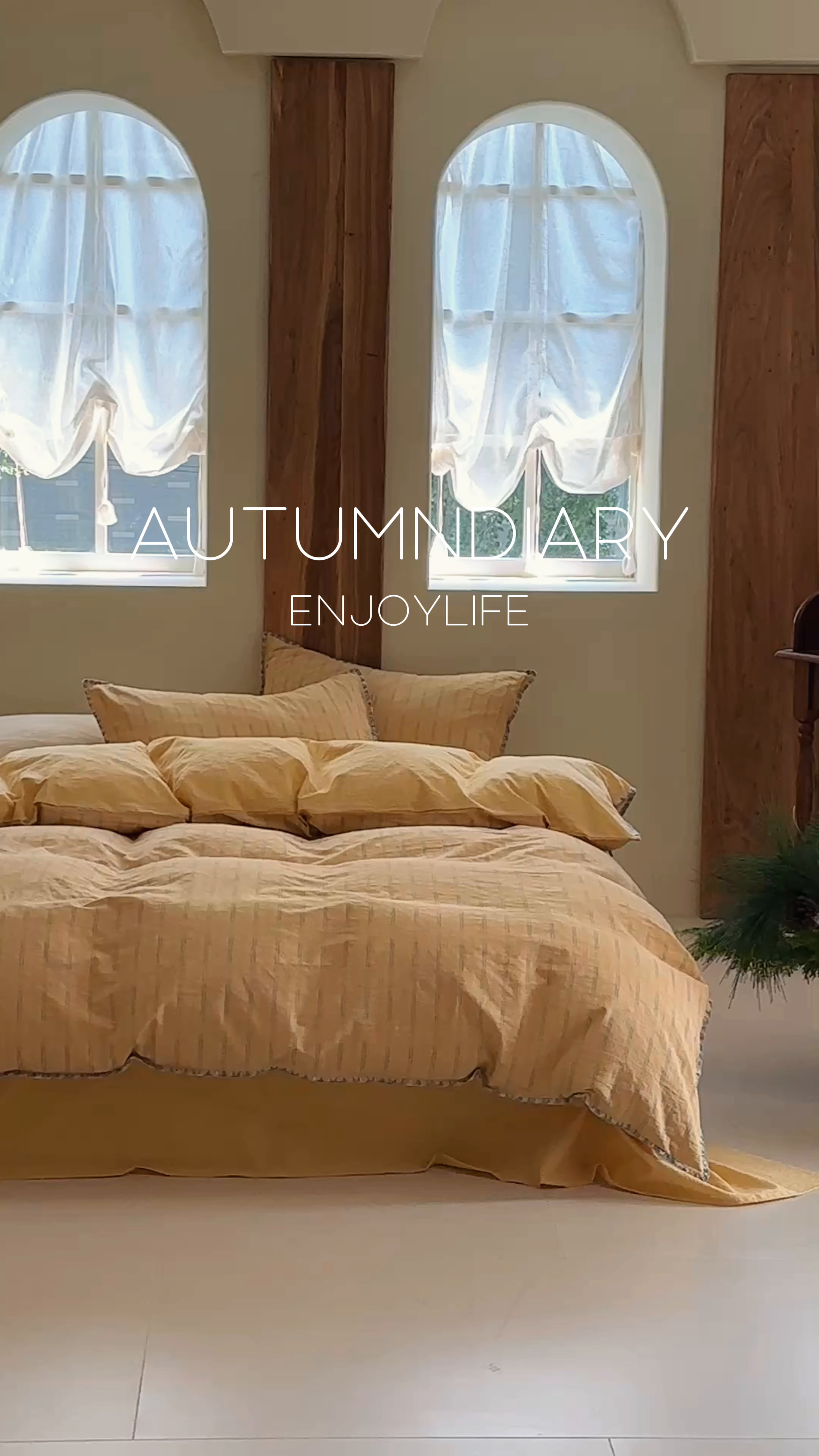 91家纺网 家纺一手货源 找家纺 洋铭区（原狠狠爱） 2025新款慕斯VS早安水洗棉彩边色织提花四件套 慕斯黄