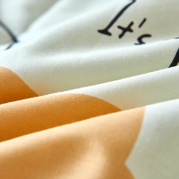 91家纺网 家纺一手货源 找家纺 黛妮雅2025新款全棉豆豆绒春秋被学生单双人被子被芯冬被（提供买家秀）月亮兔