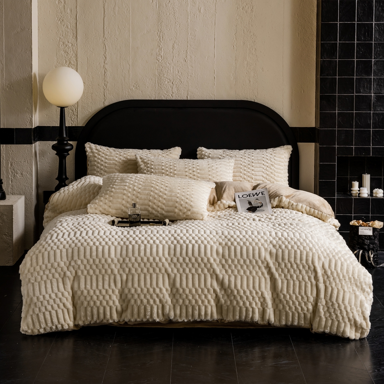 91家纺网 家纺一手货源 找家纺 （总）潮邦创意家居 2025新款冬季提花奶芙绒牛奶绒四件套-暖绒奶芙系列