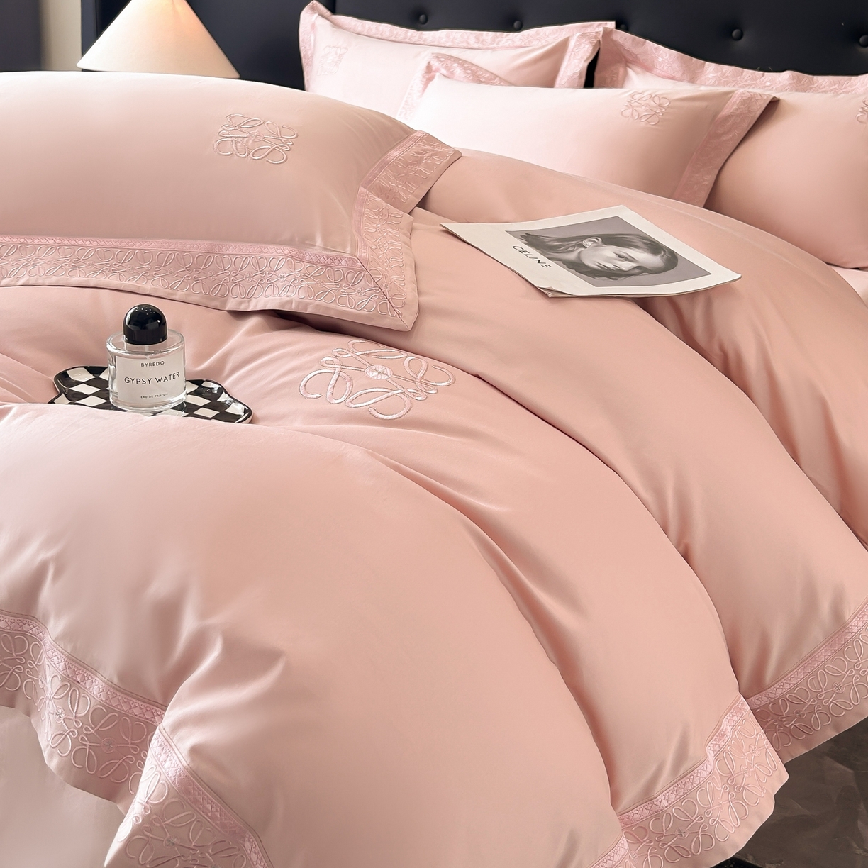 91家纺网 家纺一手货源 找家纺 （总）安妮家居 2025新款A类100s长绒棉纯棉贡缎四件套-塞纳