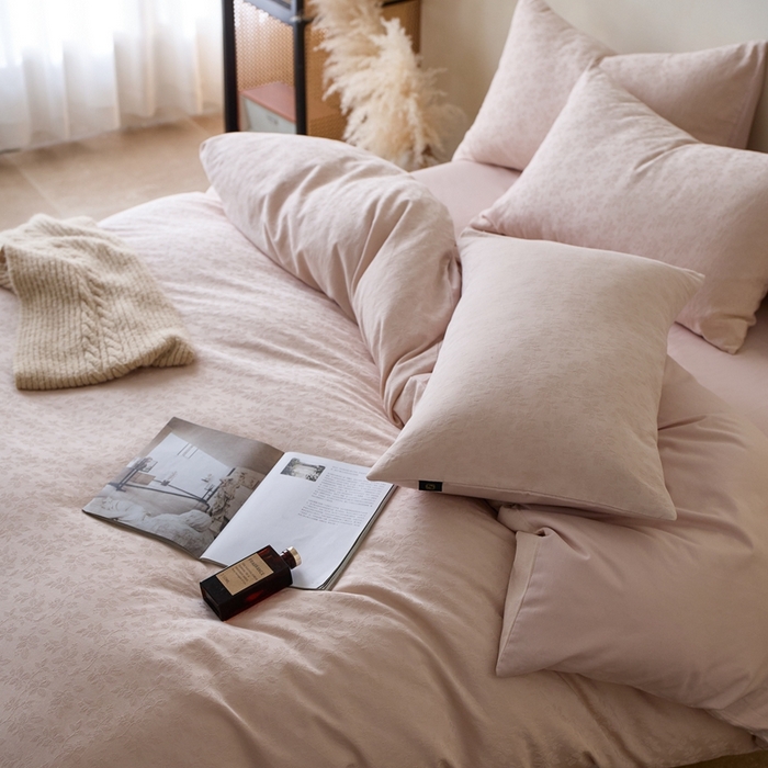 91家纺网 家纺一手货源 找家纺 （总）眷恋家纺 2025年全棉纯棉染色提花四件套-最清风