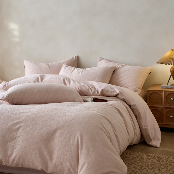 91家纺网 家纺一手货源 找家纺 （总）眷恋家纺 2025年全棉纯棉染色提花四件套-最清风