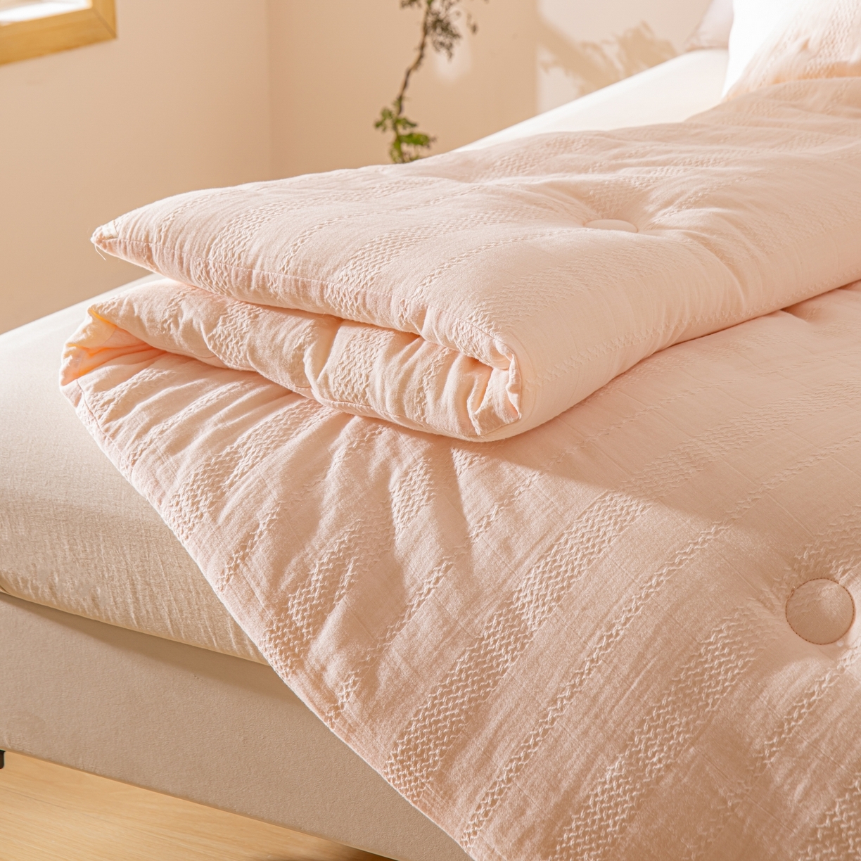 91家纺网 家纺一手货源 找家纺 （总）欧夏家纺 2025新款全棉纱布棉花被冬被春秋被被子被芯