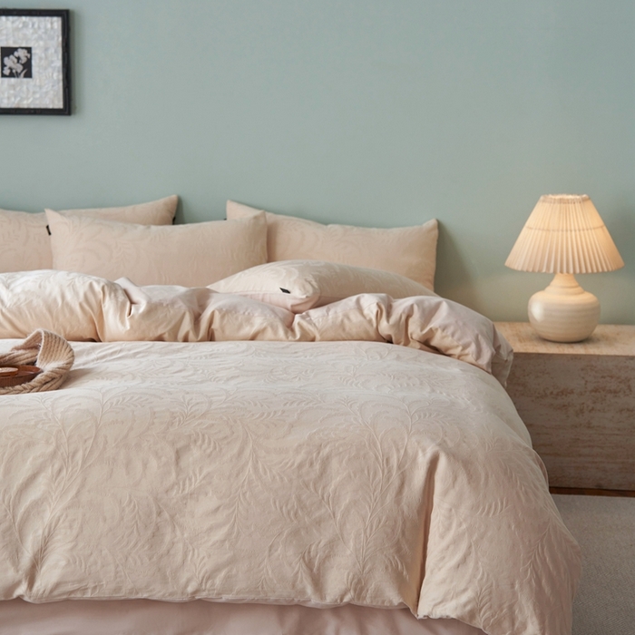 （总）眷恋家纺 2025年全棉纯棉染色提花四件套-沄梦