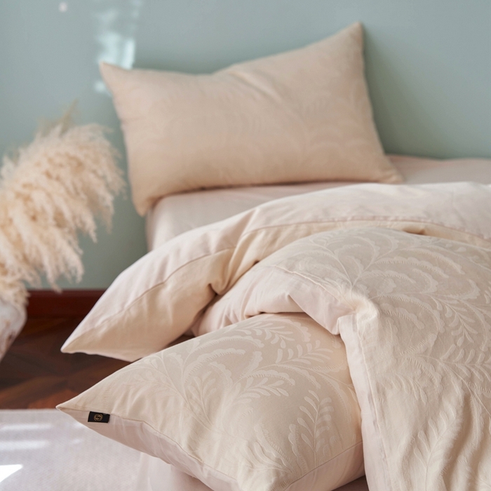 91家纺网 家纺一手货源 找家纺 （总）眷恋家纺 2025年全棉纯棉染色提花四件套-沄梦