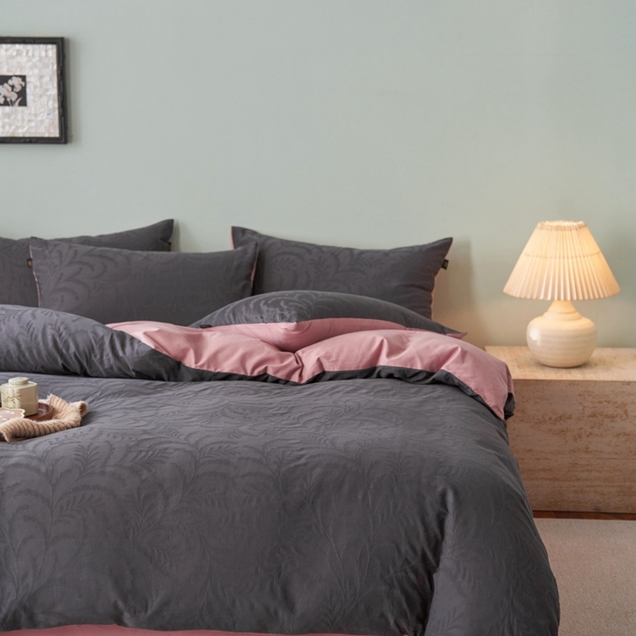 91家纺网 家纺一手货源 找家纺 （总）眷恋家纺 2025年全棉纯棉染色提花四件套-沄梦