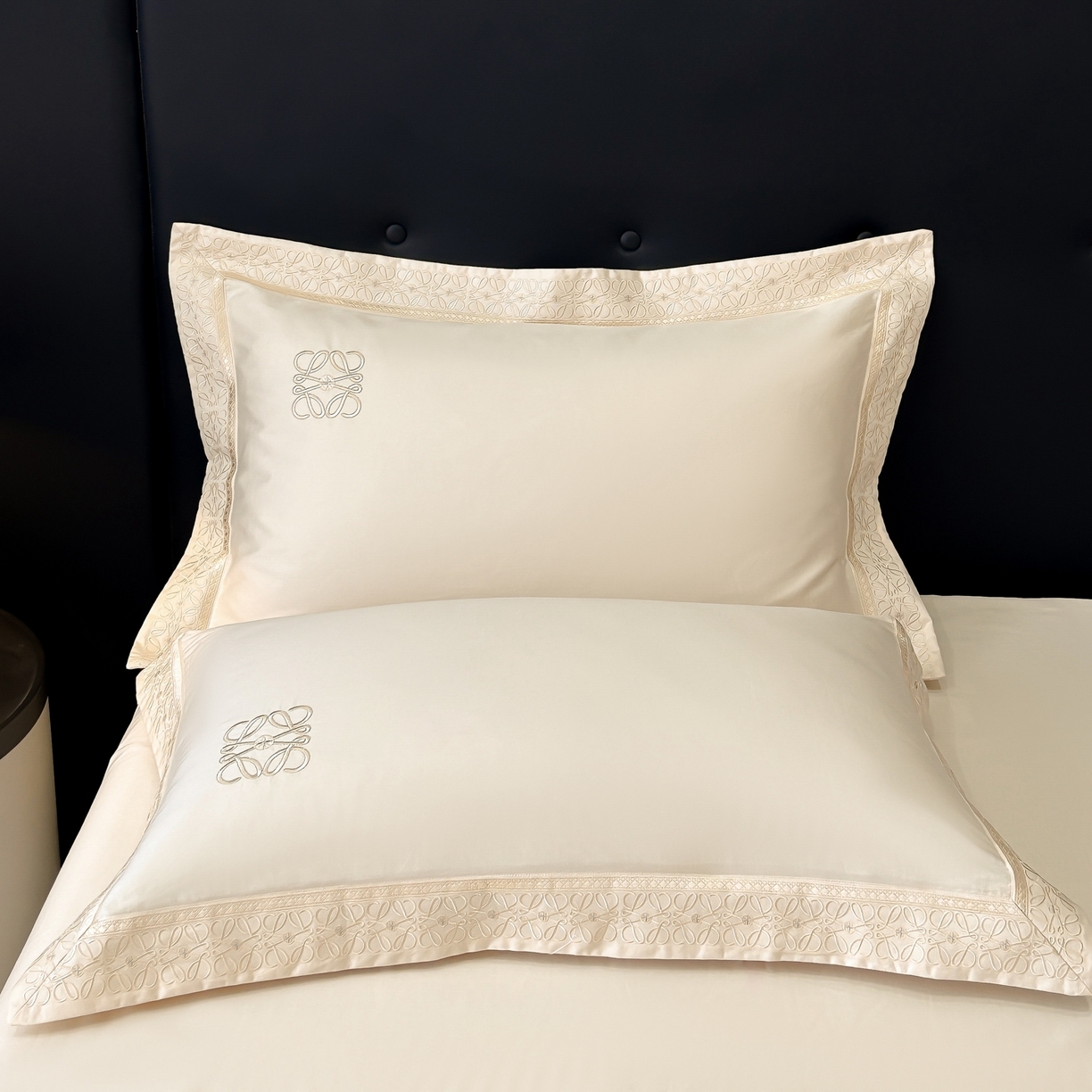 91家纺网 家纺一手货源 找家纺 安妮家居 2025新款A类100s长绒棉纯棉贡缎四件套-塞纳 塞纳-玉露白