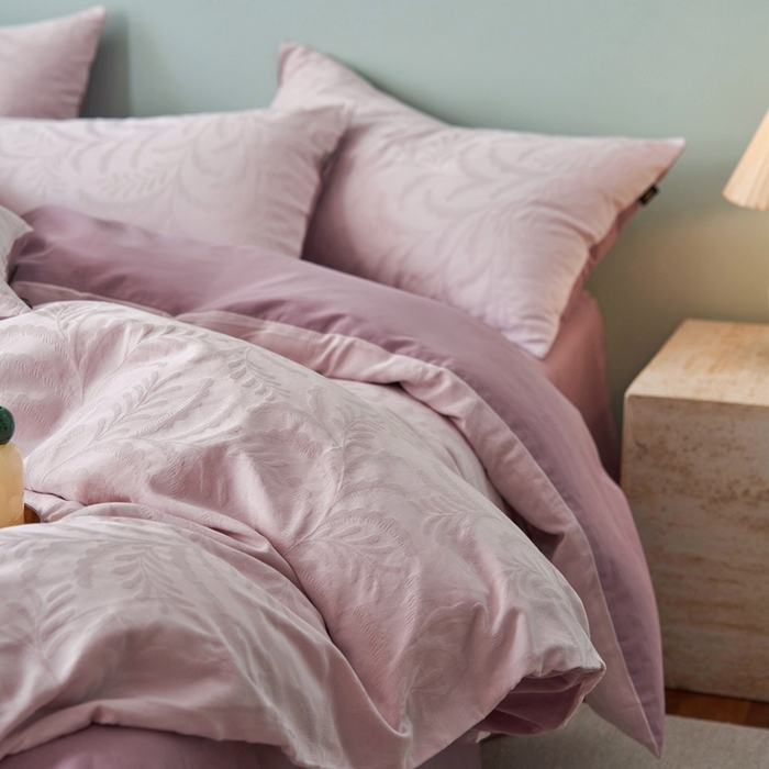 91家纺网 家纺一手货源 找家纺 眷恋家纺 2025年全棉纯棉染色提花四件套-沄梦 沄梦-珍珠粉