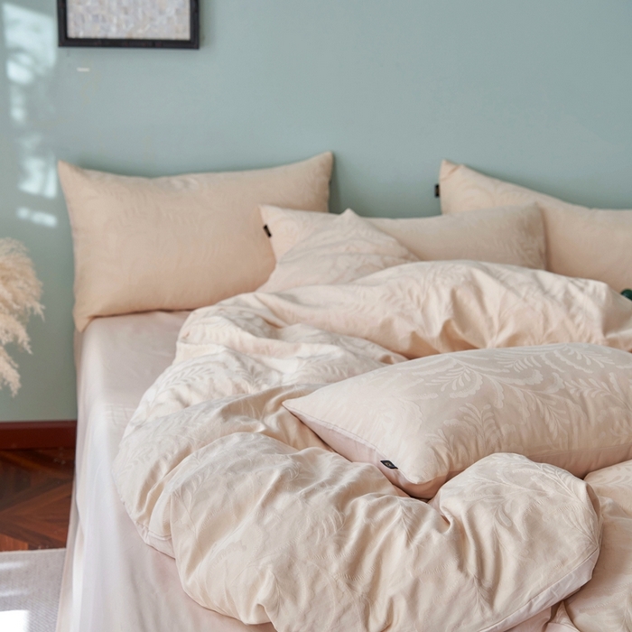 91家纺网 家纺一手货源 找家纺 眷恋家纺 2025年全棉纯棉染色提花四件套-沄梦 沄梦-皇家米