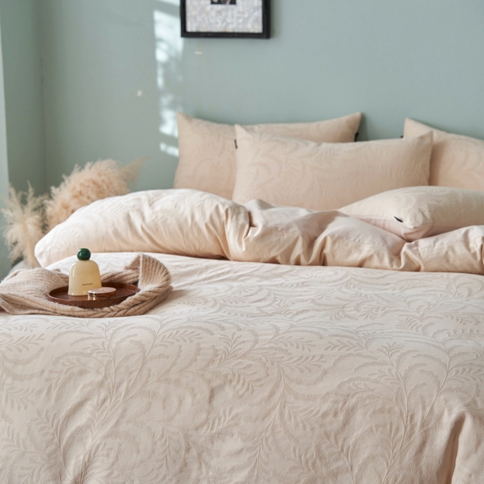 91家纺网 家纺一手货源 找家纺 眷恋家纺 2025年全棉纯棉染色提花四件套-沄梦 沄梦-皇家米