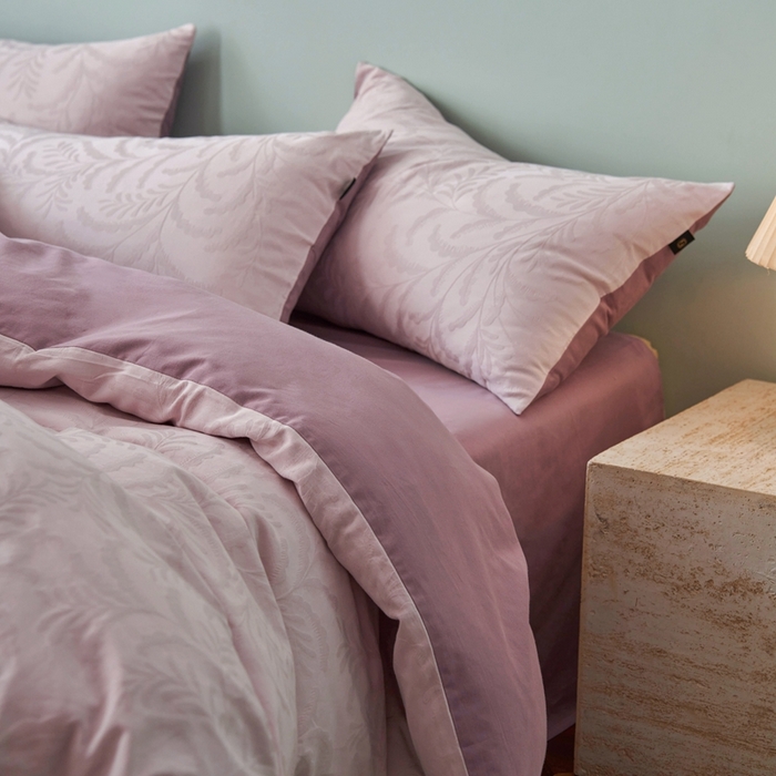 91家纺网 家纺一手货源 找家纺 眷恋家纺 2025年全棉纯棉染色提花四件套-沄梦 沄梦-珍珠粉