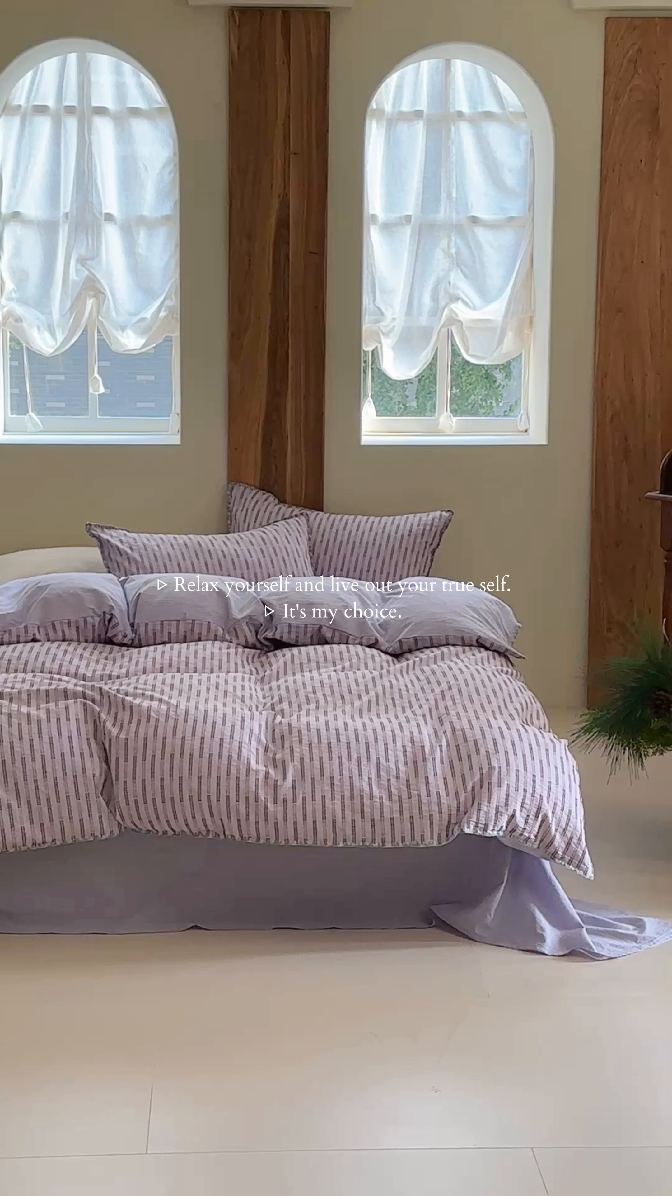 91家纺网 家纺一手货源 找家纺 洋铭区（原狠狠爱） 2025新款慕斯VS早安水洗棉彩边色织提花四件套 慕斯紫