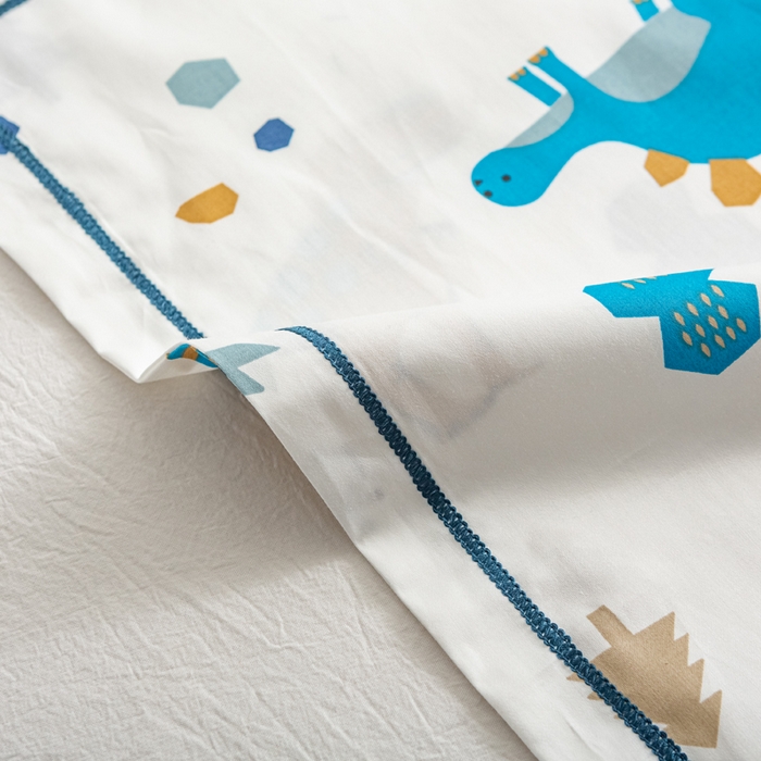 91家纺网 家纺一手货源 找家纺 萌番宝 2025春夏新款60支长绒棉全棉儿童卡通枕套工艺学生A类枕套单枕套剑龙