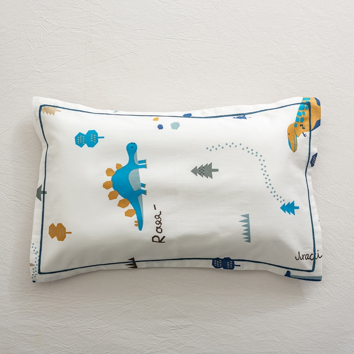 91家纺网 家纺一手货源 找家纺 萌番宝 2025春夏新款60支长绒棉全棉儿童卡通枕套工艺学生A类枕套单枕套剑龙