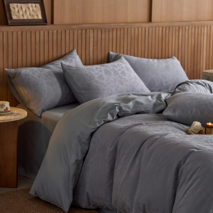 91家纺网 家纺一手货源 找家纺 （总）眷恋家纺 2025年全棉纯棉染色提花四件套-南风