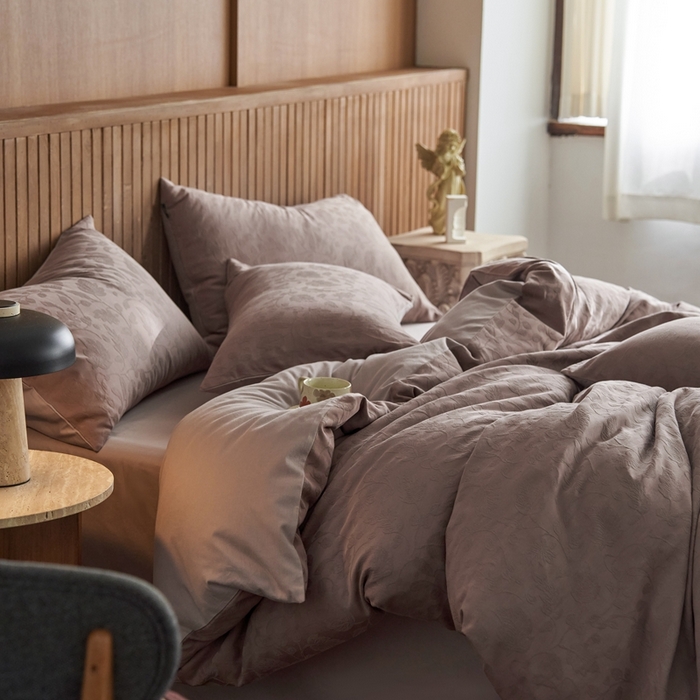 91家纺网 家纺一手货源 找家纺 （总）眷恋家纺 2025年全棉纯棉染色提花四件套-南风