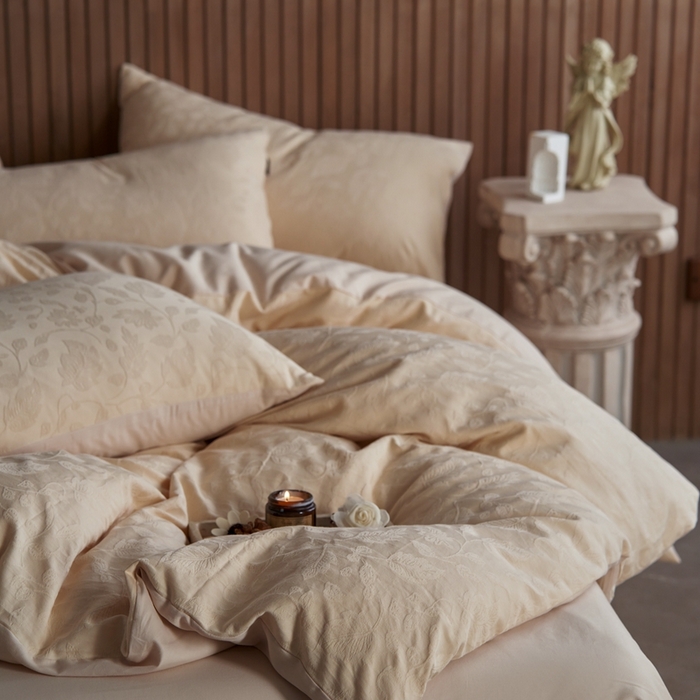 91家纺网 家纺一手货源 找家纺 眷恋家纺 2025年全棉纯棉染色提花四件套-南风 南风-皇家米