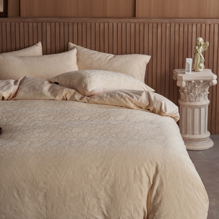 91家纺网 家纺一手货源 找家纺 眷恋家纺 2025年全棉纯棉染色提花四件套-南风 南风-皇家米