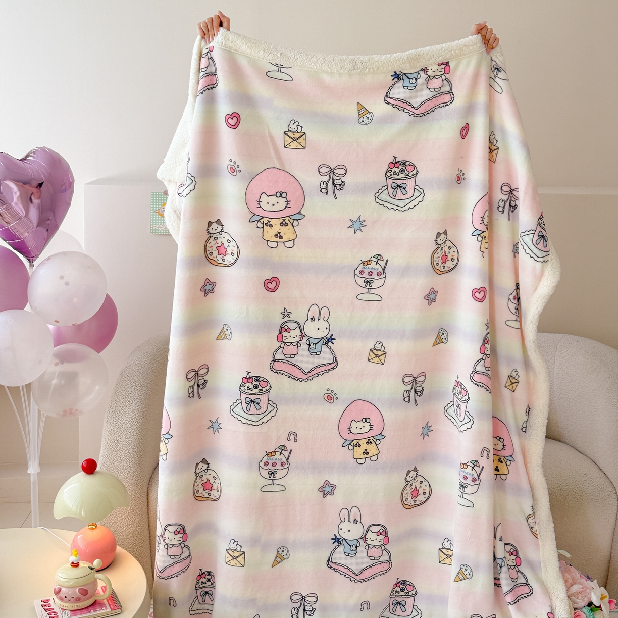 91家纺网 家纺一手货源 找家纺 （总）沐慕 2025新款牛奶绒拼羊羔绒毛毯盖毯毯子