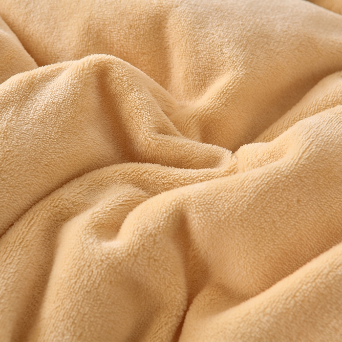 91家纺网 家纺一手货源 找家纺 金多美家纺 2025新款双面牛奶绒刺绣冬被被子被芯 高级咖