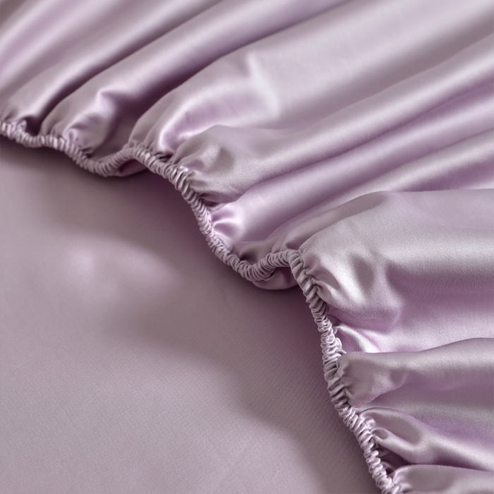 91家纺网 家纺一手货源 找家纺 柔觉家纺 柔系列A类100支单品床笠 梦幻紫