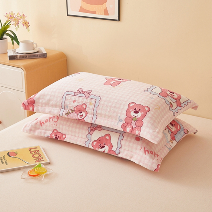 91家纺网 家纺一手货源 找家纺 （总）翎盈家纺 2025新款加厚高克重牛奶绒枕头套