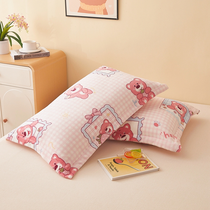 91家纺网 家纺一手货源 找家纺 （总）翎盈家纺 2025新款加厚高克重牛奶绒枕头套