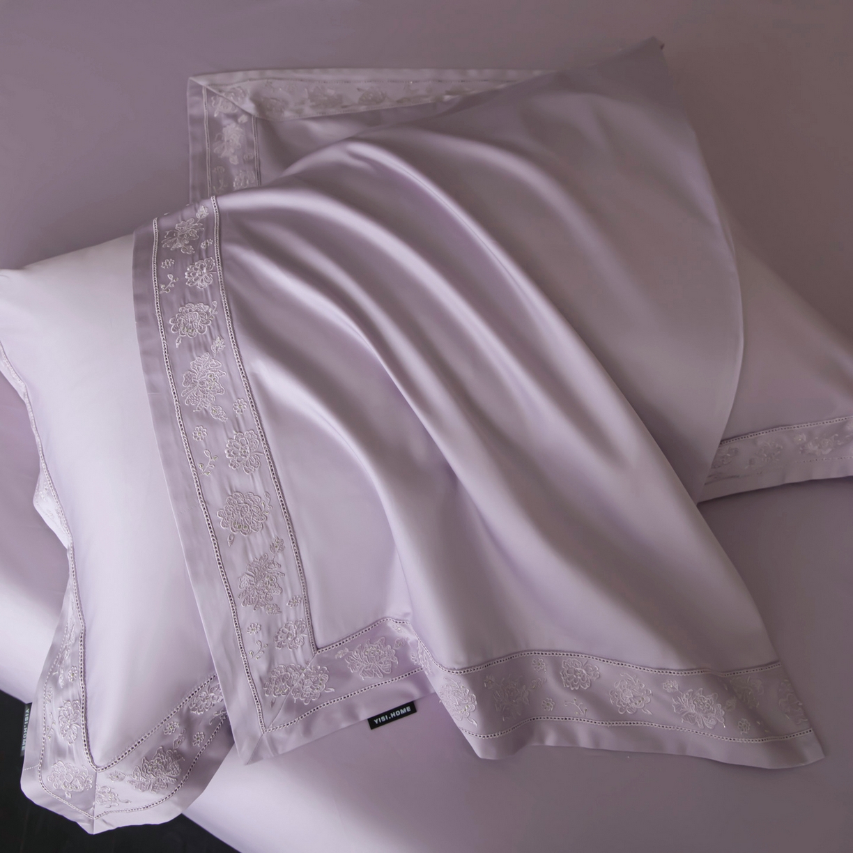 91家纺网 家纺一手货源 找家纺 安妮家居 2025新款全棉纯棉100%丝光喷气13376镂空刺绣四件套-海瑟薇 海瑟薇-紫