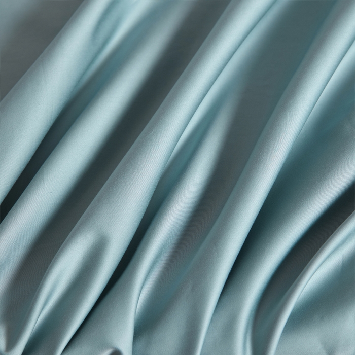 91家纺网 家纺一手货源 找家纺 柔觉家纺 柔系列A类100支单品床笠 青竹蓝