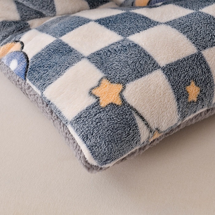 91家纺网 家纺一手货源 找家纺 金多美家纺 2025新款AB版雪花绒羊羔绒冬被被子被芯 宇航员