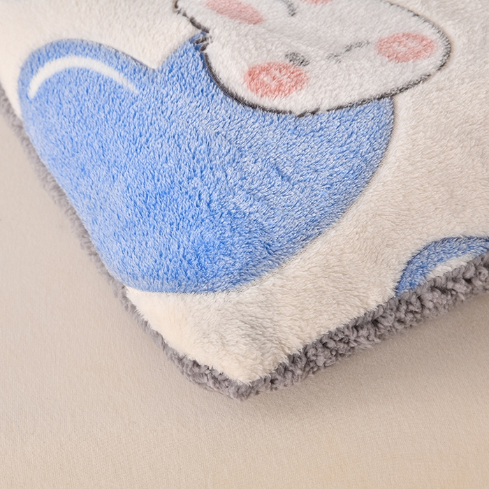 91家纺网 家纺一手货源 找家纺 金多美家纺 2025新款AB版雪花绒羊羔绒冬被被子被芯 心心相印