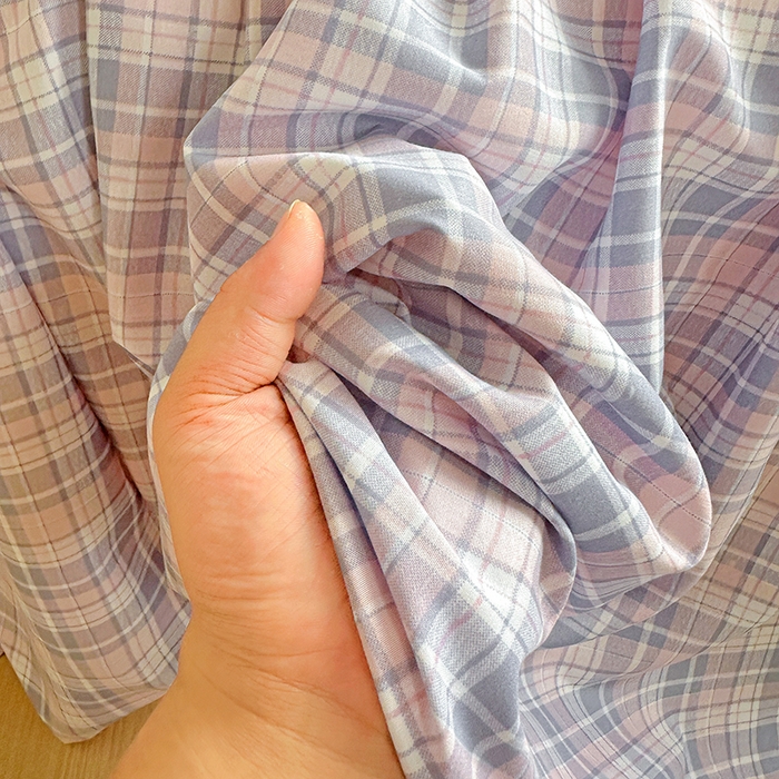 91家纺网 家纺一手货源 找家纺 南通菲度家纺 2025新款ins博主风软糯糯亲肤印花热款纯色格子无印风水洗棉时尚单床单 芝加哥