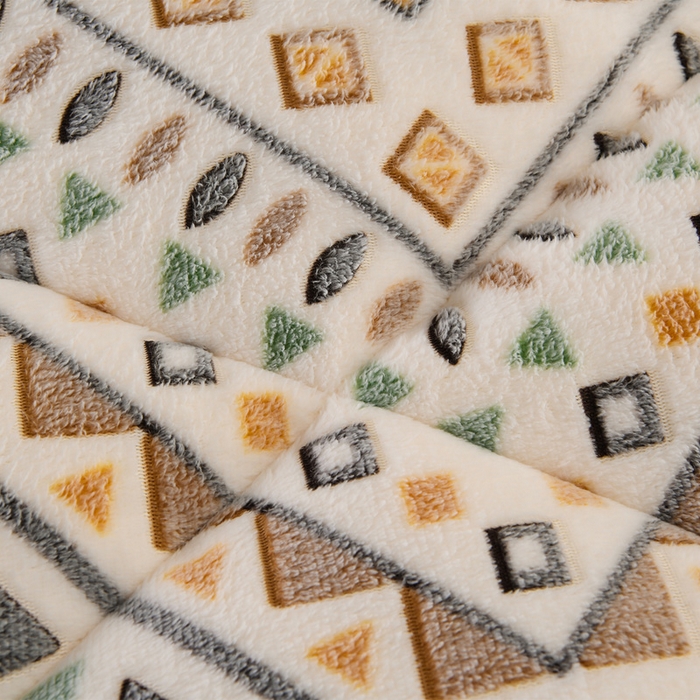 91家纺网 家纺一手货源 找家纺 金多美家纺 2025新款AB版雪花绒羊羔绒冬被被子被芯 北欧风情