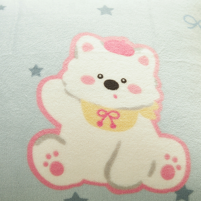 91家纺网 家纺一手货源 找家纺 翎盈家纺 2025新款加厚高克重牛奶绒枕头套 比尔狗蓝