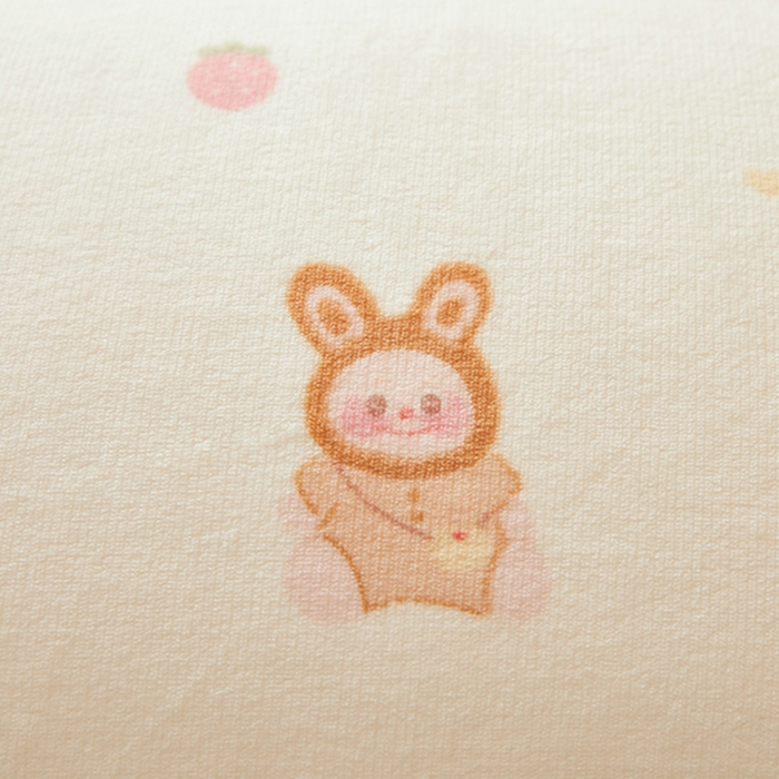 91家纺网 家纺一手货源 找家纺 翎盈家纺 2025新款加厚高克重牛奶绒枕头套 草莓萌宝